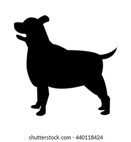 Black and White Dog Sign