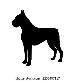 black and white dog silhouette  