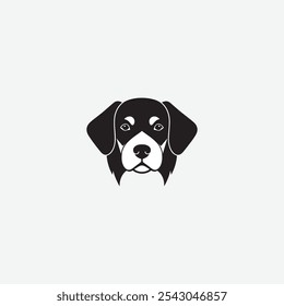 A black and white dog's head displayed prominently against a clean white background, showcasing its features and expression | Shutterstock