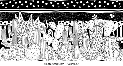 Cactus Colouring Pages Images Stock Photos Amp Vectors