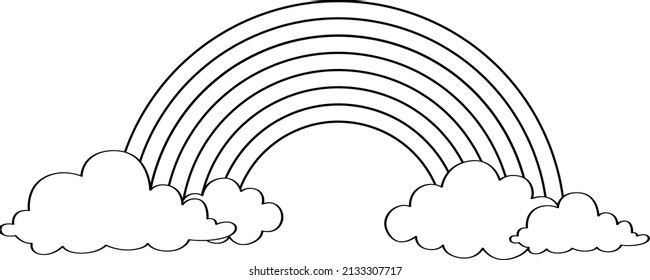 Black and white doodle character illustration