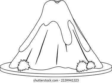 Black and white doodle character illustration
