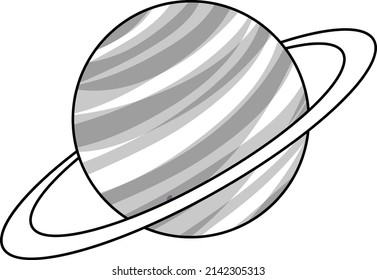 Black and white doodle character illustration