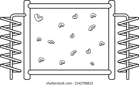 Black and white doodle character illustration