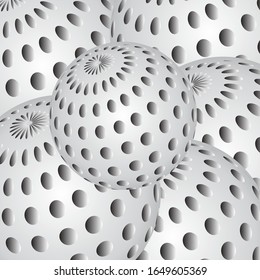 Fondo en blanco y negro Patrón sin problemas, puntos inusuales Dibujo gráfico de fondo Diseño en línea vectorial Tejido, mobiliario, textiles, papel pintado en blanco y negro - vectorial