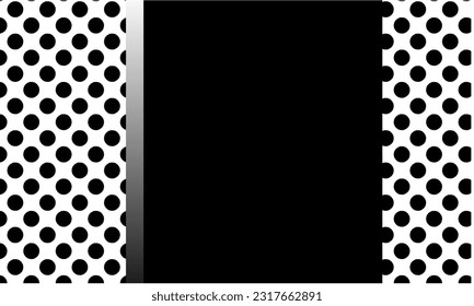 A black and white dot themed vector, SSTKabstract