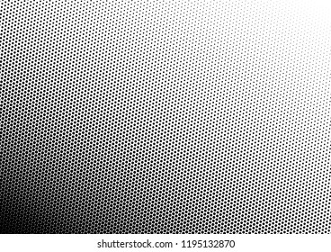 Black and White Dots Background. Abstract Halftone Texture. Monochrome Distressed Overlay. Vintage Grunge Pattern. Vector illustration