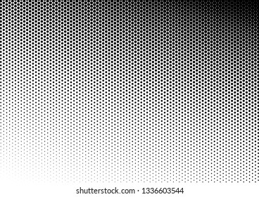 Black and White Dots Background. Abstract Texture. Vintage Overlay. Points Distressed Pattern. Vector illustration