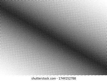Black and White Dots Background. Abstract Pop-art Overlay. Fade Backdrop. Vintage Texture. Vector illustration