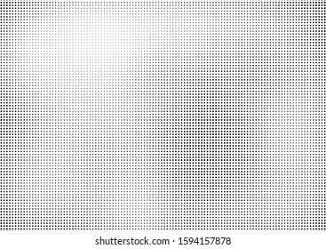 Black and White Dots Background. Distressed Pattern. Points Modern Backdrop. Monochrome Halftone Overlay. Vector illustration