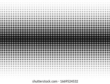 Fondo de puntos negros y blancos. Fondo Vintage con problemas. Textura de arte pop de semitono. Patrón monocromo. Ilustración del vector