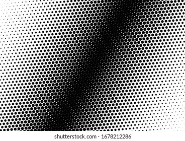 Fondo de puntos negros y blancos. Textura con problemas. Patrón grueso. Superposición de arte pop vintage. Ilustración del vector