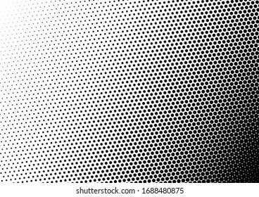 Hintergrund schwarz-weißer Punkte. Grunge Muster. Halftone Hintergrund. Vintage Pop-Art Overlay. Vektorillustration