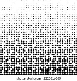 Fondo de puntos blancos y negros. Halfton. Superponer puntos problemáticos. Textura abstracta moderna.