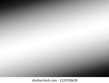 Black and White Dots Background. Halftone Backdrop. Pop-art Texture. Grunge Vintage Pattern. Vector illustration