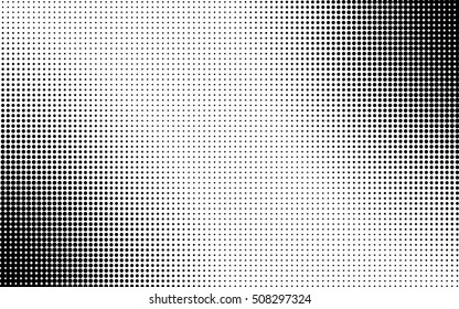 Black and white dots background. Light effect. Gradient background with dots . Halftone dots design. Vector isolated object for website, card, poster