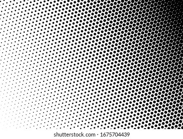 Fondo de puntos negros y blancos. Patrón monocromo moderno. Grunge Pop-art Backdrop. Textura de puntos abstractos. Ilustración del vector
