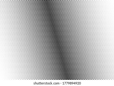 Black and White Dots Background. Modern Abstract Overlay. Grunge Pop-art Texture. Points Vintage Backdrop. Vector illustration