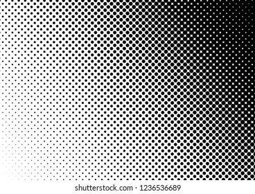 Black and White Dots Background. Monochrome Pop-art Backdrop. Points Texture. Modern Grunge Overlay. Vector illustration