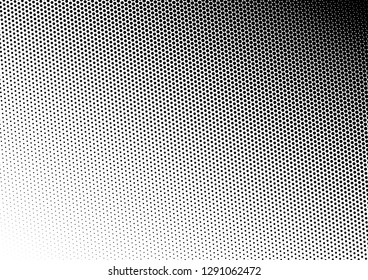 Black and White Dots Background. Monochrome Points Backdrop. Abstract Texture. Vintage Gradient Overlay. Vector illustration