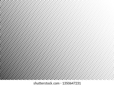 Black and White Dots Background. Monochrome Overlay. Vintage Pattern. Pop-art Distressed Backdrop. Vector illustration