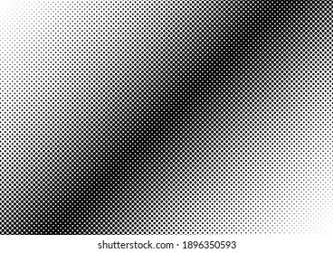 Black and White Dots Background. Monochrome Overlay. Vintage Texture. Pop-art Distressed Backdrop. Vector illustration