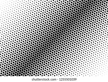 Black and White Dots Background. Points Abstract Backdrop. Monochrome Texture. Halftone Modern Pattern. Vector illustration