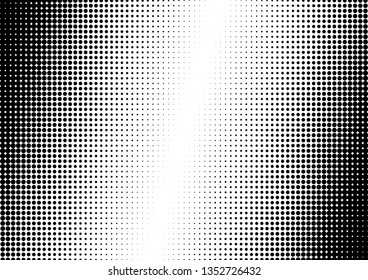 Black and White Dots Background. Pop-art Pattern. Halftone Texture. Modern Overlay. Vector illustration