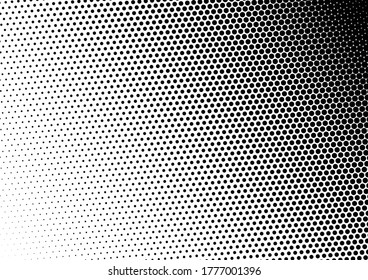 Fondo de puntos blancos y negros. Fondo de arte pop Grunge. Textura abstracta. Superposición moderna. Ilustración del vector