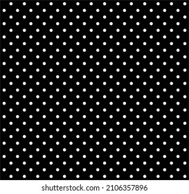 Los puntos blancos y negros dan vueltas al patrón repetido. Vector