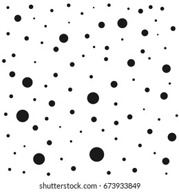 Black and white dots geometric seamless patterns eps10 - stock vector