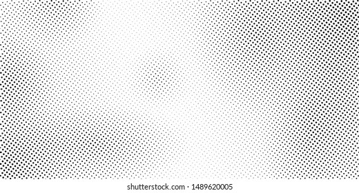 Puntos negros y blancos, efecto semitonio. Patrón de gradiente para orígenes de cómics, Grunge, Pop-art - Vector