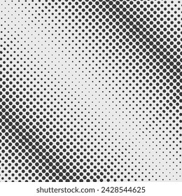 Black and White Dots, Halftone effect. Halftone Dotted gradient. halftone pattern dot background texture overlay grunge distress linear vector