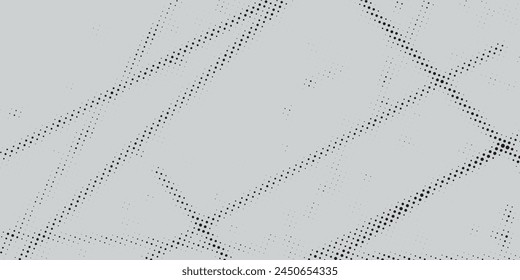 Black and White Dots, Halftone effect. Gradient
