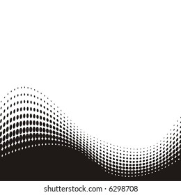 black and white dots on background in vector