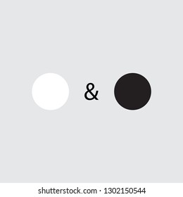 Black and white dots representing good and bad