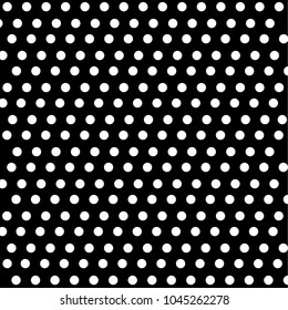 Black and white dots vector background.