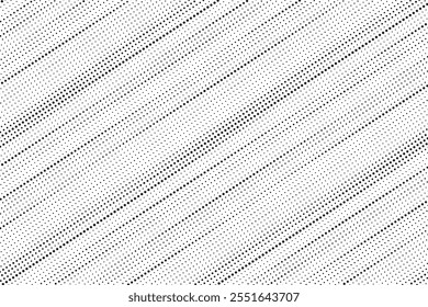Black and white dotted diagonal stripes pattern background