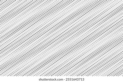 Black and white dotted diagonal stripes pattern background