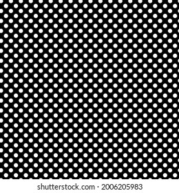 Schwarz-Weiß-Punkte, Punkte, Kreismuster, Hintergrund (Geometrie ist nahtlos wiederholbar)