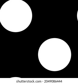 Schwarz-Weiß-Punkte, Punkte, Kreismuster, Hintergrund (Geometrie ist nahtlos wiederholbar)