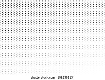 Black and White Dotted Halftone Background. Monochrome Texture. Modern Pattern. Dots Backdrop. Vector illustration