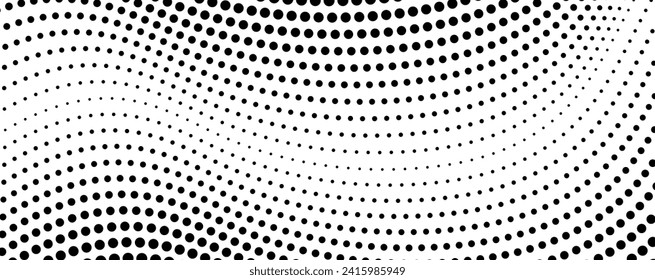 Black and white dotted halftone background. Grunge halftone vector background in black and white colors. Distressed overlay texture