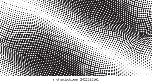 Fondo de medio tono con puntos blancos y negros.