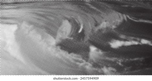 Fondo de semitono punteado blanco y negro.