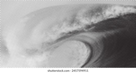 Fondo de semitono punteado blanco y negro.