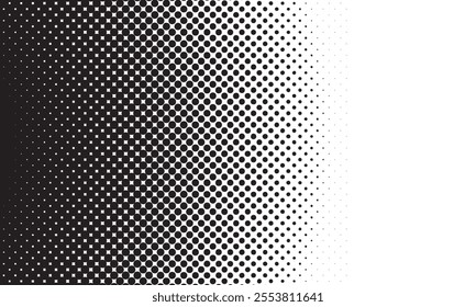 Black and white dotted halftone background