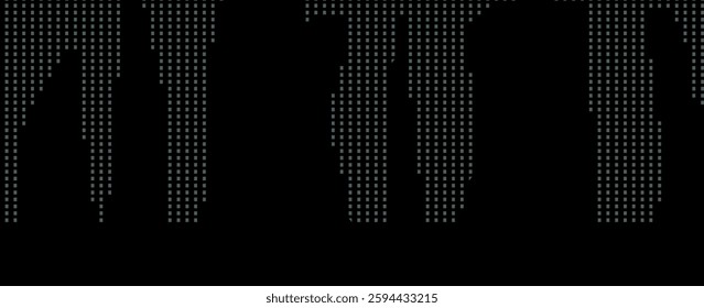 Black and white dotted halftone background. vector