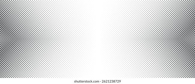 Fondo de semitono punteado blanco y negro. Fondo de Vector de efecto semitono