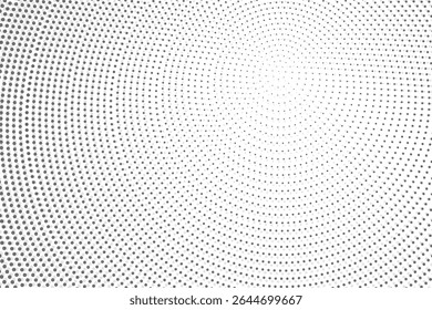Fondo de semitono punteado blanco negro. Patrón de semitono. Punto negro en la superposición transparente. Ilustración vectorial punteada monocromática. Gradiente de semitono Horizontal de Antiguas.